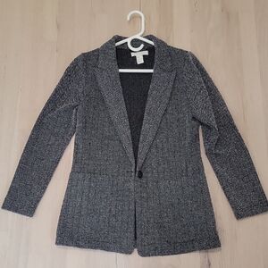 H&M Charcoal Textured Blazer